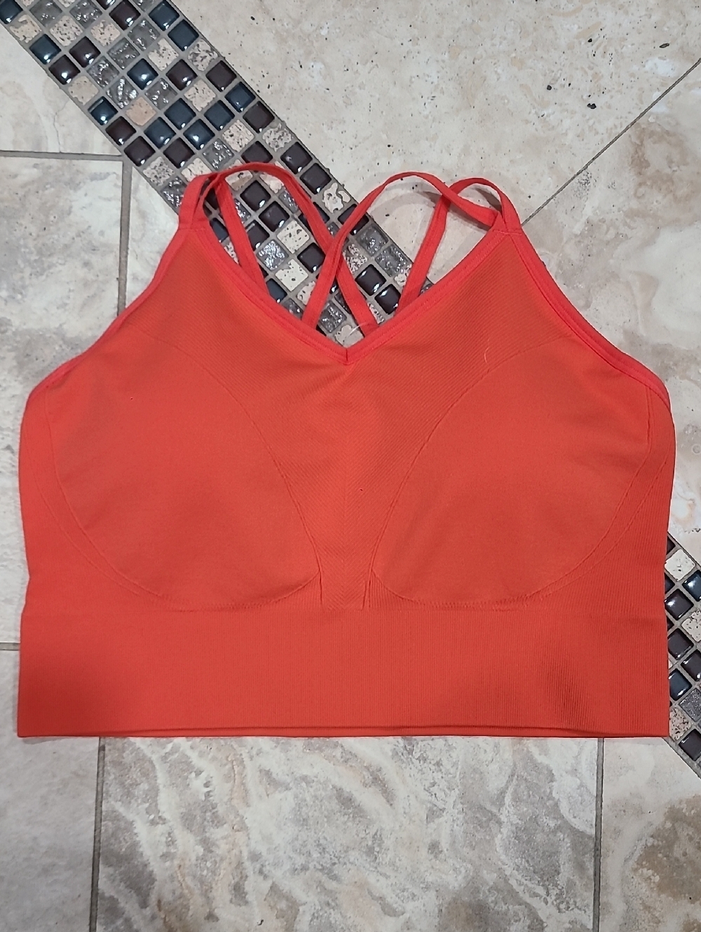 Soma Coral Crisscross Sports Bralette